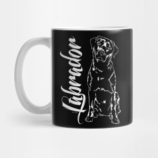 Funny Proud Labrador Retriever dog portrait lab mom Mug